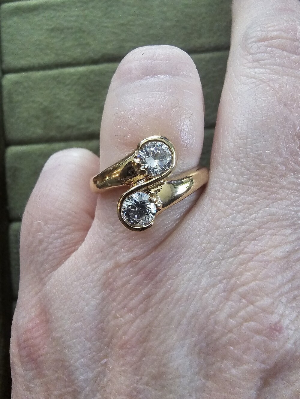 Vintage 14k Gold Plated Ring Size 8 - Picture 3 of 5